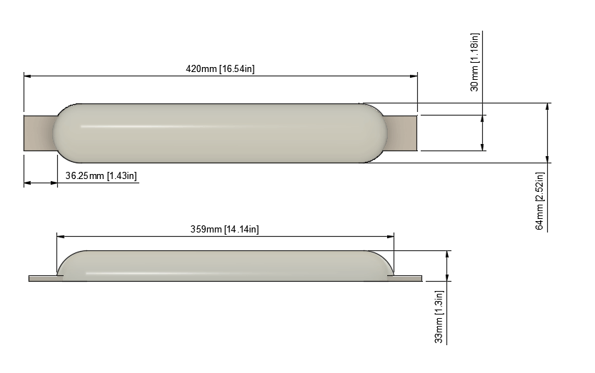 Zinc Anode KGS © 38 - 359*64*33 (420*30*5) 745528/ZA10038, B110380