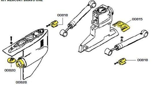 Kit d'anodes pour en aluminium Bravo one, complet