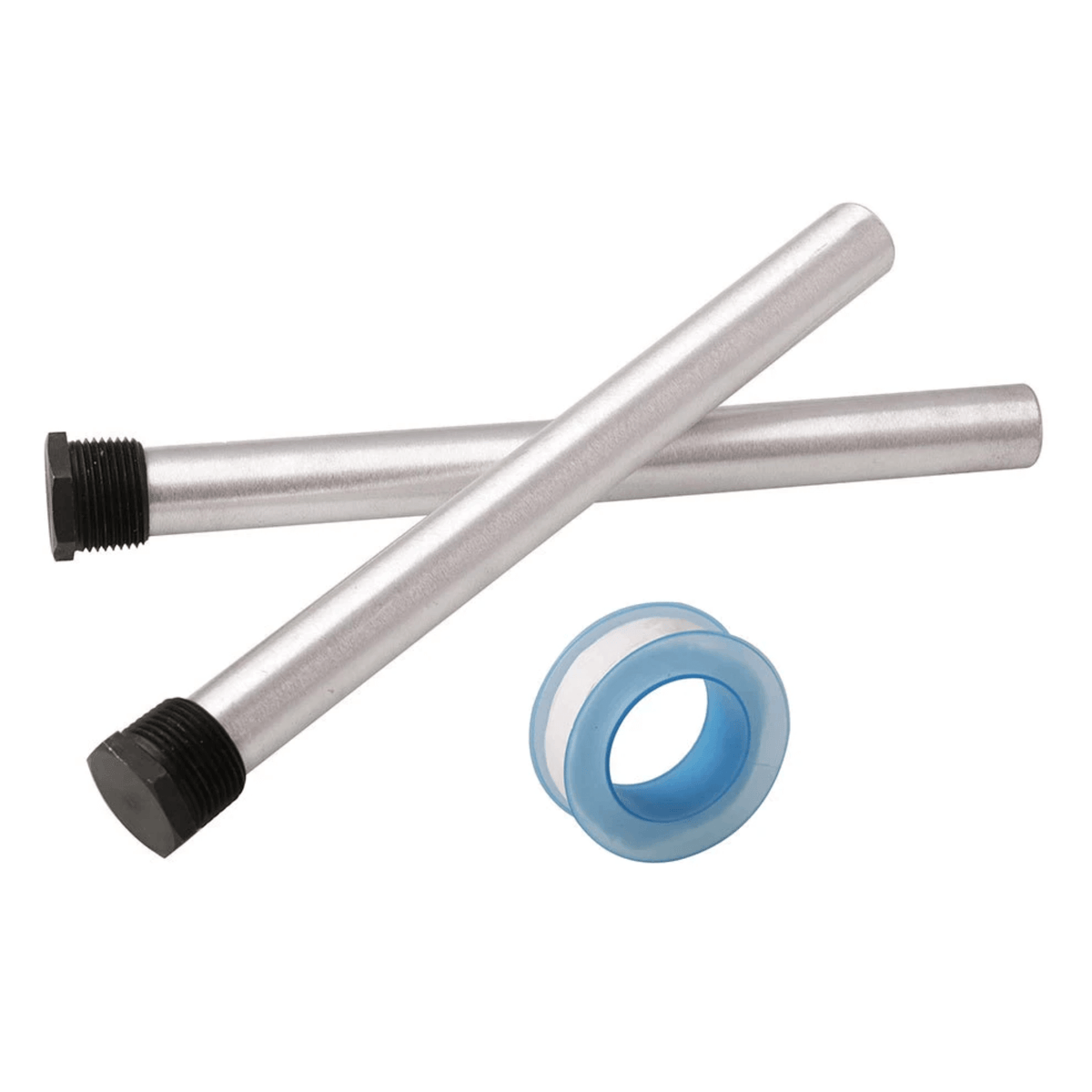 Magnesium anode water heater 21*235mm 3/4-14 NPT medium, 2-pack, PTFE tape  — AnodeFactory