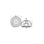 Quick anod, propeller, för BTQ140, TQ14000, T03605