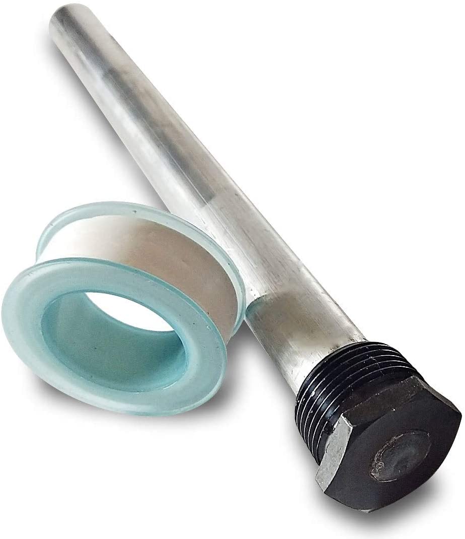Magnesium anode water heater 21*235mm 3/4-14 NPT medium, 1-pack, PTFE tape  — AnodeFactory